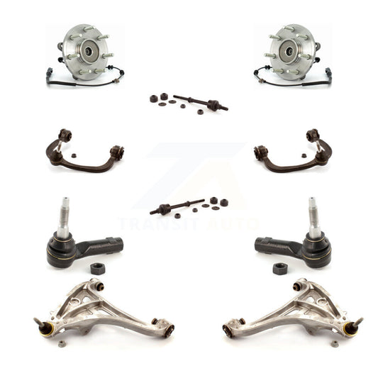 Bearing Lower Upper Control Arm Outer Tie Rod Link Front Kit (10Pc) For Ford LT