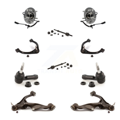 Bearing Lower Upper Control Arm Outer Tie Rod Link Front Kit (10Pc) For Ram 1500
