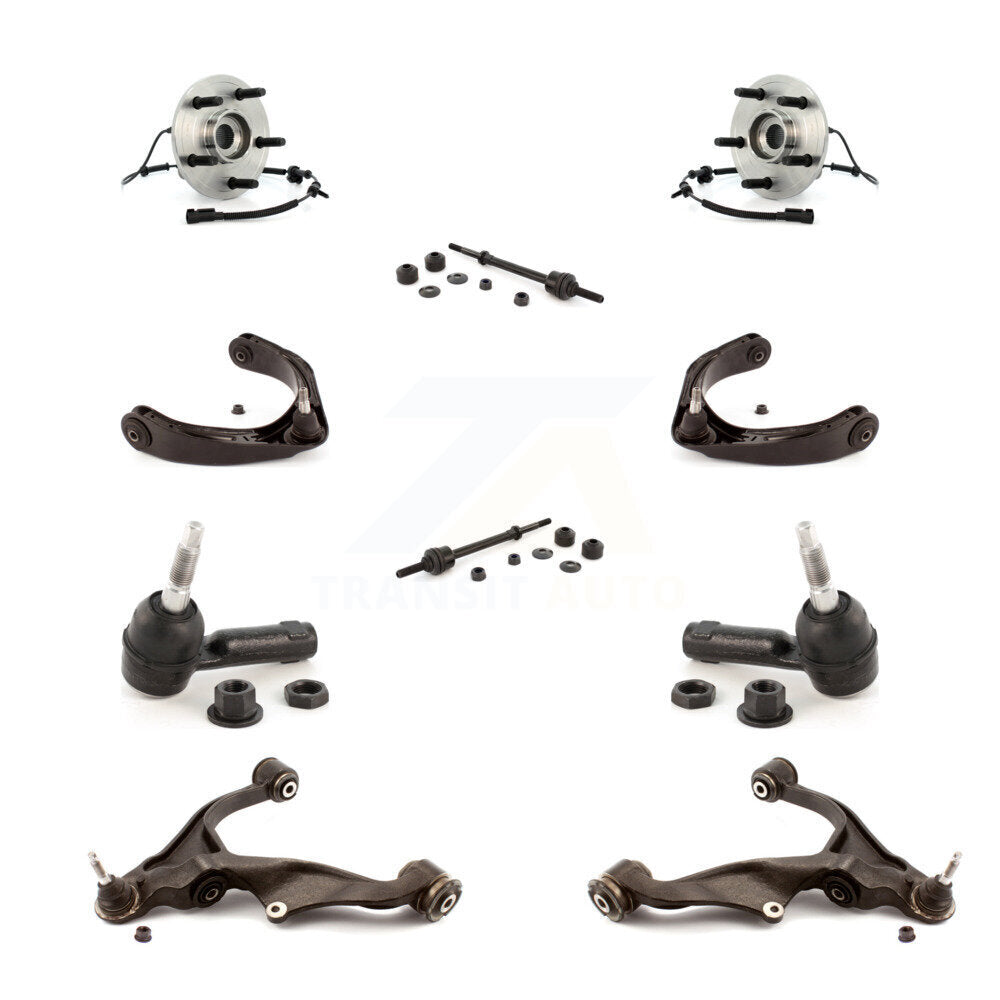 Bearing Lower Upper Arm Outer Tie Rod & Link Front Kit (10Pc) For Dodge Ram 1500