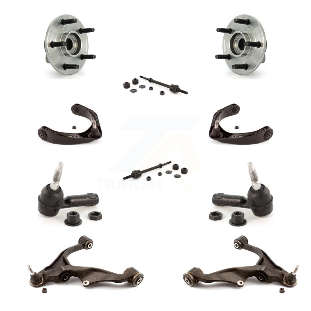 Bearing Lower Upper Arm Outer Tie Rod & Link Front Kit (10Pc) For Dodge Ram 1500