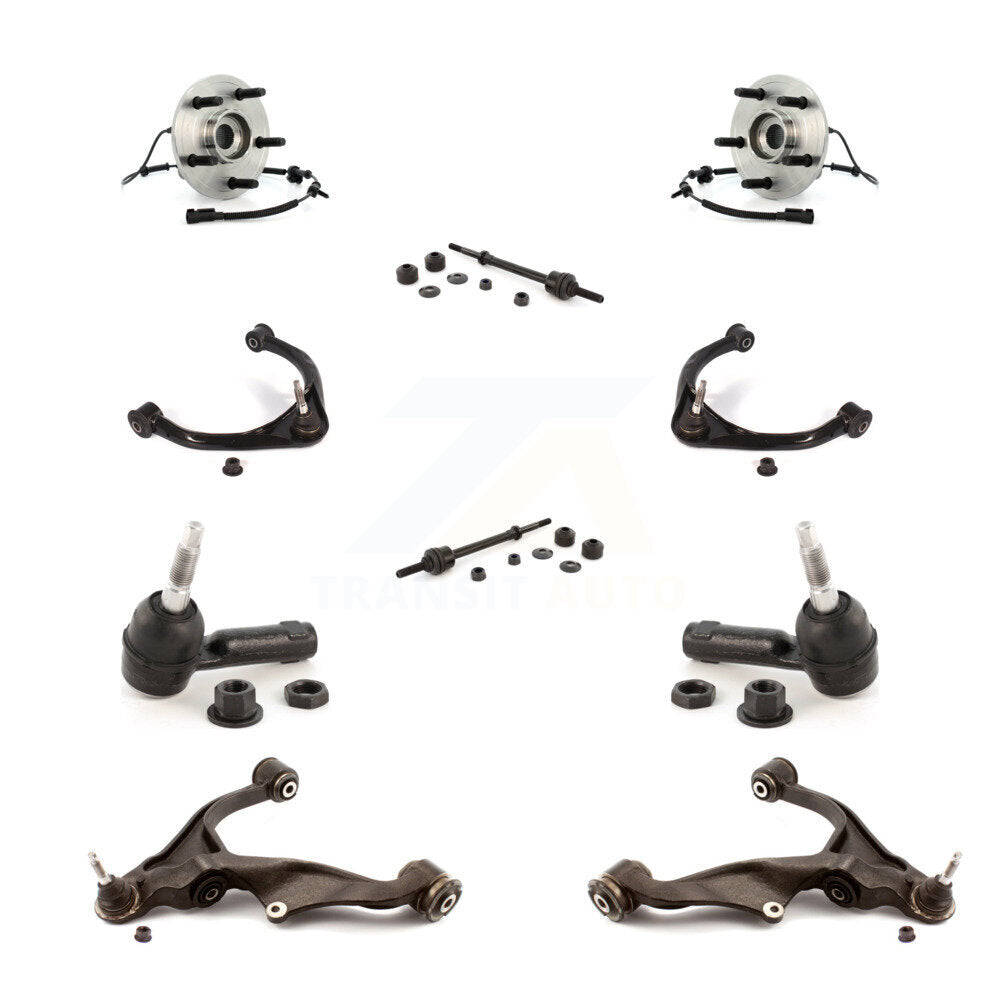 Bearing Lower Upper Arm Outer Tie Rod & Link Front Kit (10Pc) For Dodge Ram 1500