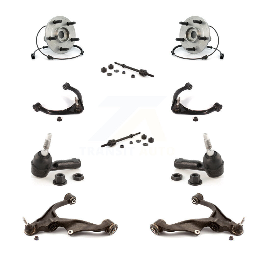 Bearing Lower Upper Control Arm Outer Tie Rod Link Front Kit (10Pc) For Ram 1500