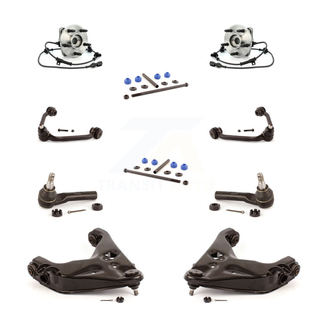 Bearing Lower Upper Control Arm Outer Tie Rod & Link Front Kit (10Pc) For Mazda