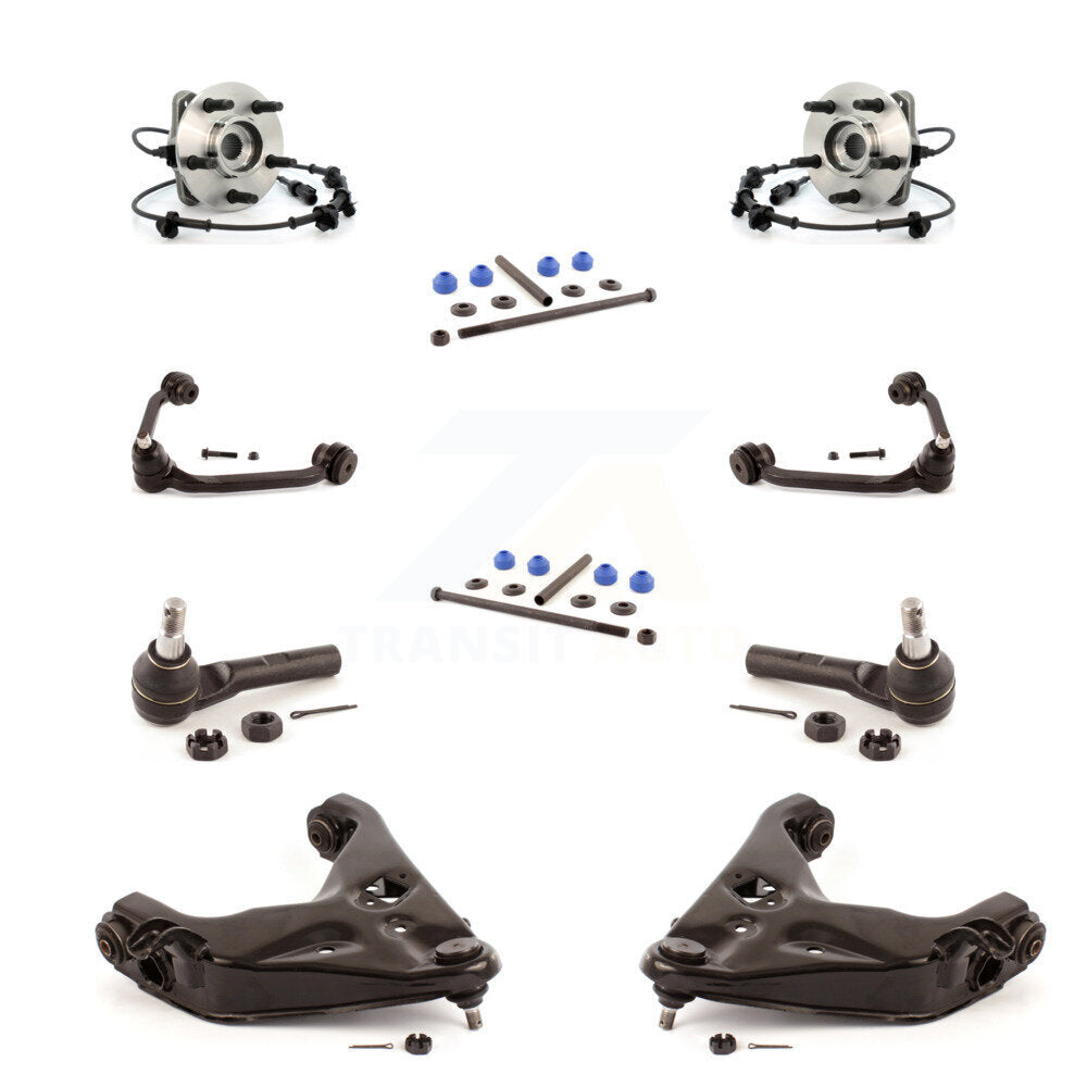 Hub Bearing Lower Upper Arm Outer Tie Rod Link Front Kit (10Pc) For Ford Ranger