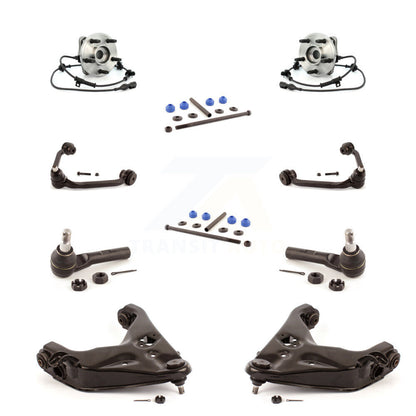 Hub Bearing Lower Upper Control Arm Outer Tie Rod Link Front Kit (10Pc) For Ford