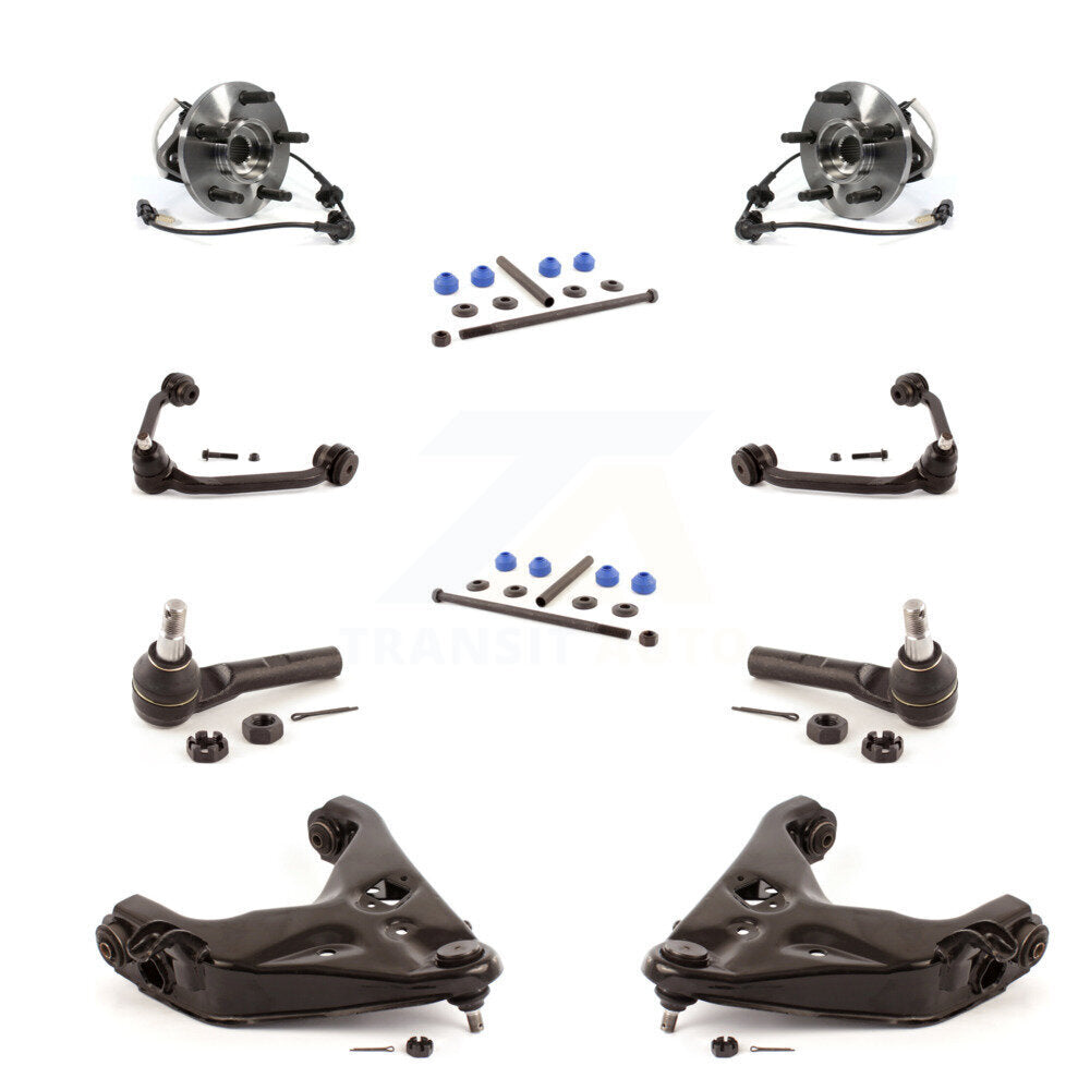 Hub Bearing Lower Upper Arm Outer Tie Rod Link Front Kit (10Pc) For Ford Ranger