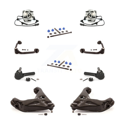 Bearing Lower Upper Control Arm Outer Tie Rod Link Front Kit (10Pc) For Ford 4WD