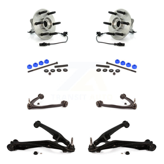 Bearing Lower Upper Control Arm Link Front Kit (8Pc) For Chevrolet GMC Sierra XL