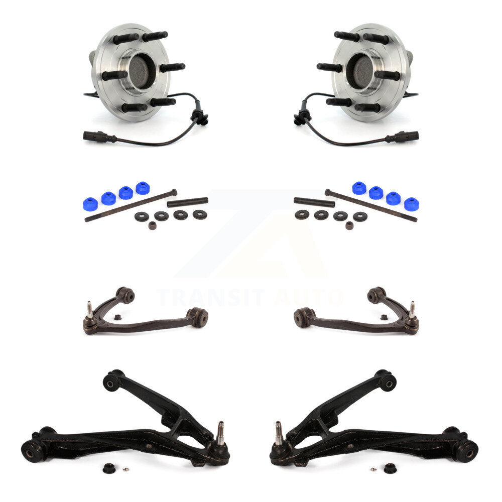 Bearing Lower Upper Control Arm Link Front Kit (8Pc) For Chevrolet GMC Sierra XL