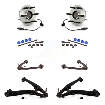Bearing Lower Upper Control Arm Link Front Kit (8Pc) For Chevrolet GMC Sierra XL
