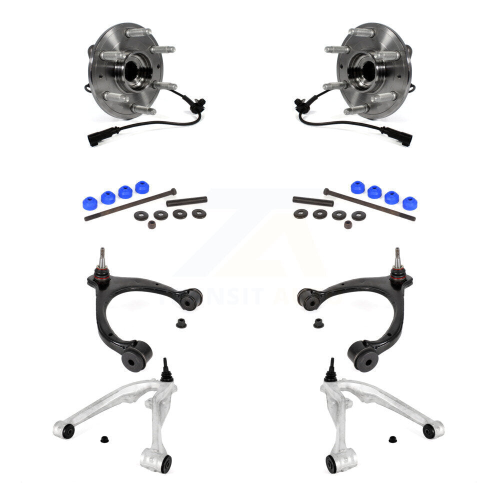 Bearing Lower Upper Control Arm Link Front Kit (8Pc) For Chevrolet GMC Sierra LD