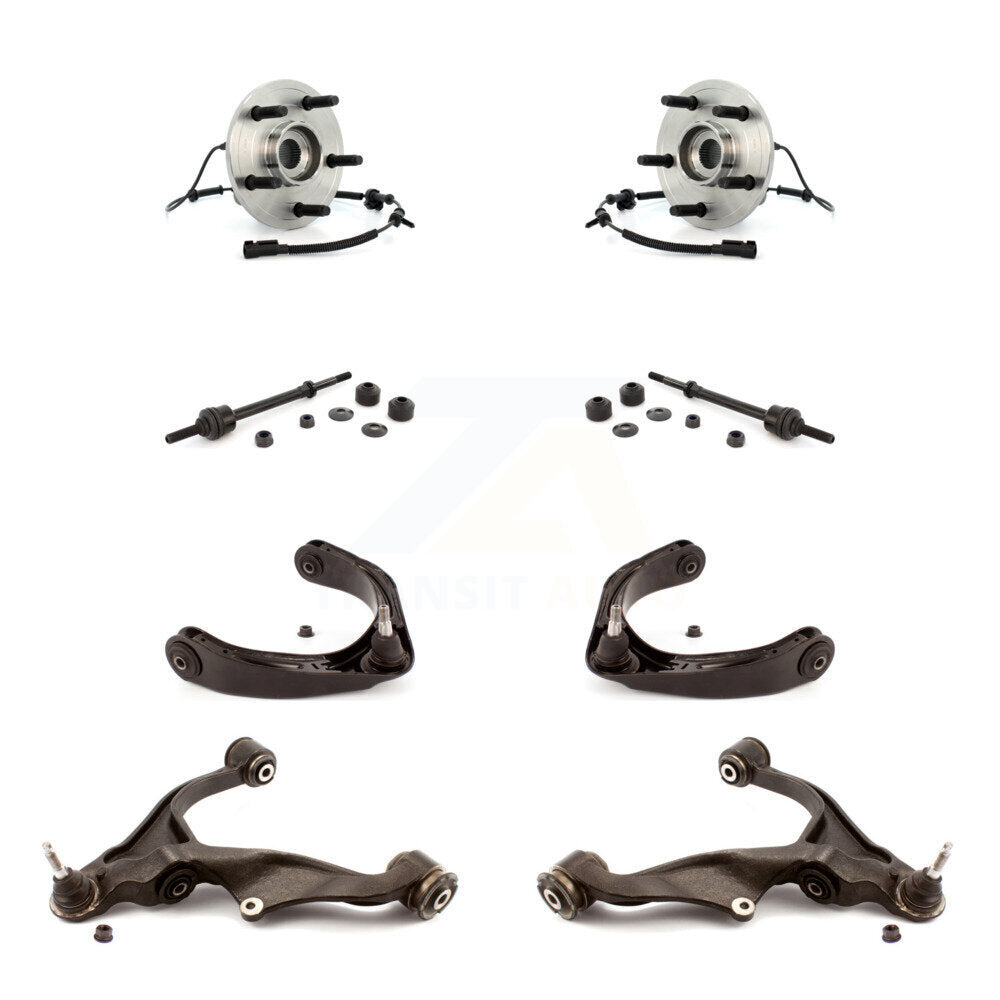 Bearing Lower Upper Control Arm with BJ Link Front Kit (8Pc) For Dodge Ram 1500