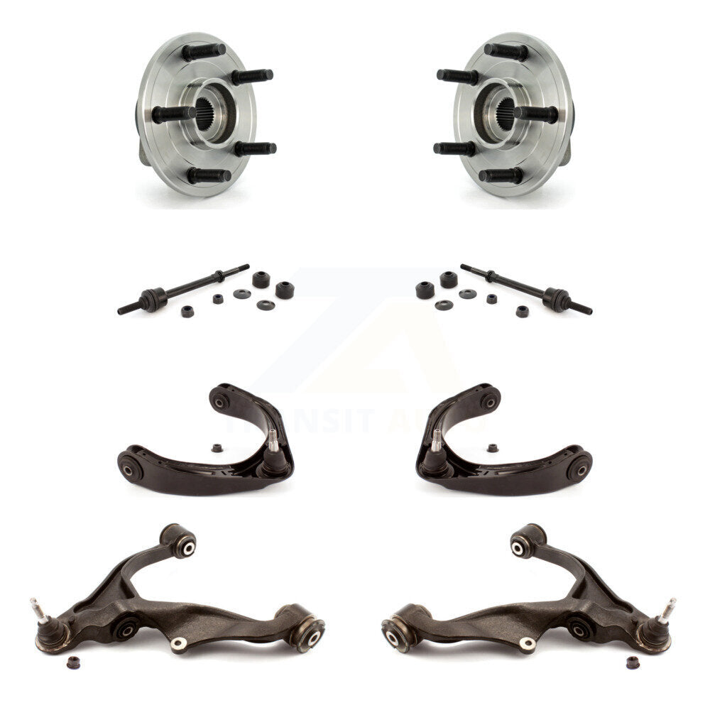 Bearing Lower Upper Control Arm with BJ Link Front Kit (8Pc) For Dodge Ram 1500