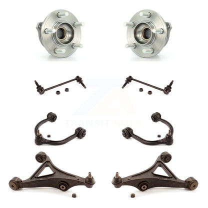 Hub Bearing Lower Upper Control Arm Link Front Kit (8Pc) For Chrysler 300 Dodge