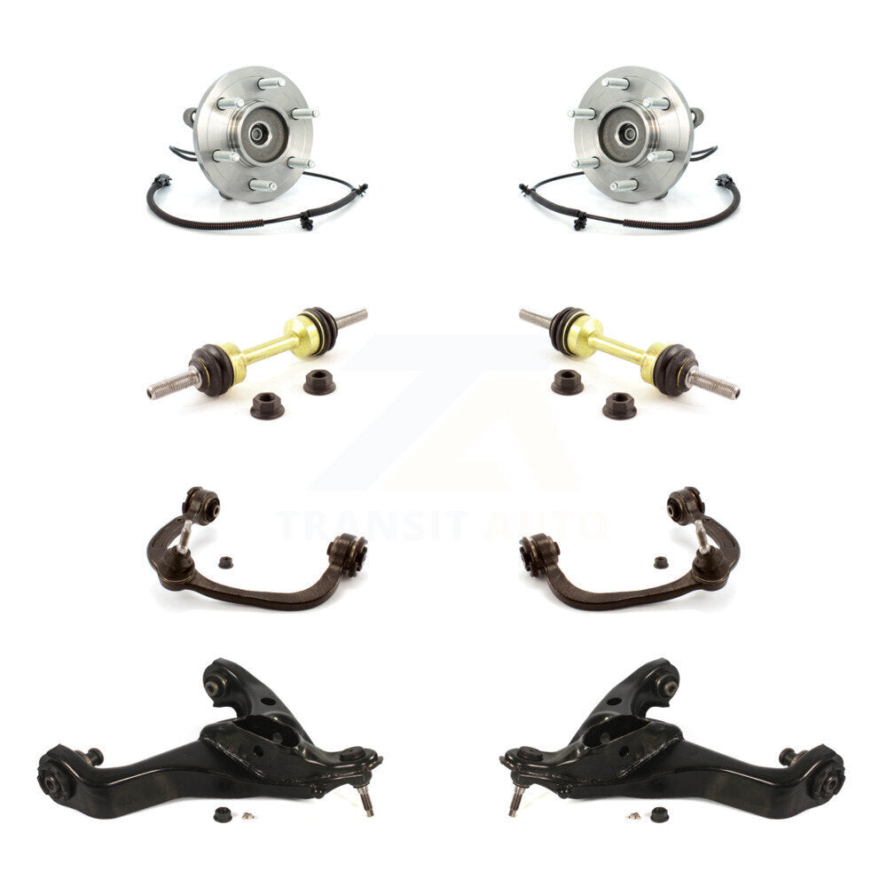 Bearing Lower Upper Control Arm Link Front Kit (8Pc) For Ford Expedition Lincoln