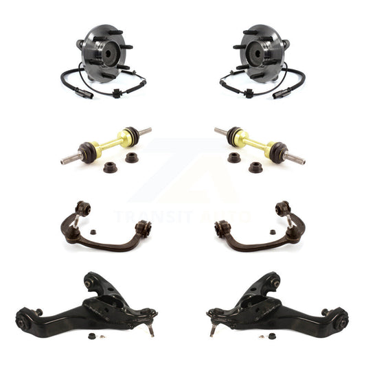 Bearing Lower Upper Control Arm & Link Front Kit (8Pc) For Ford F-150 Expedition