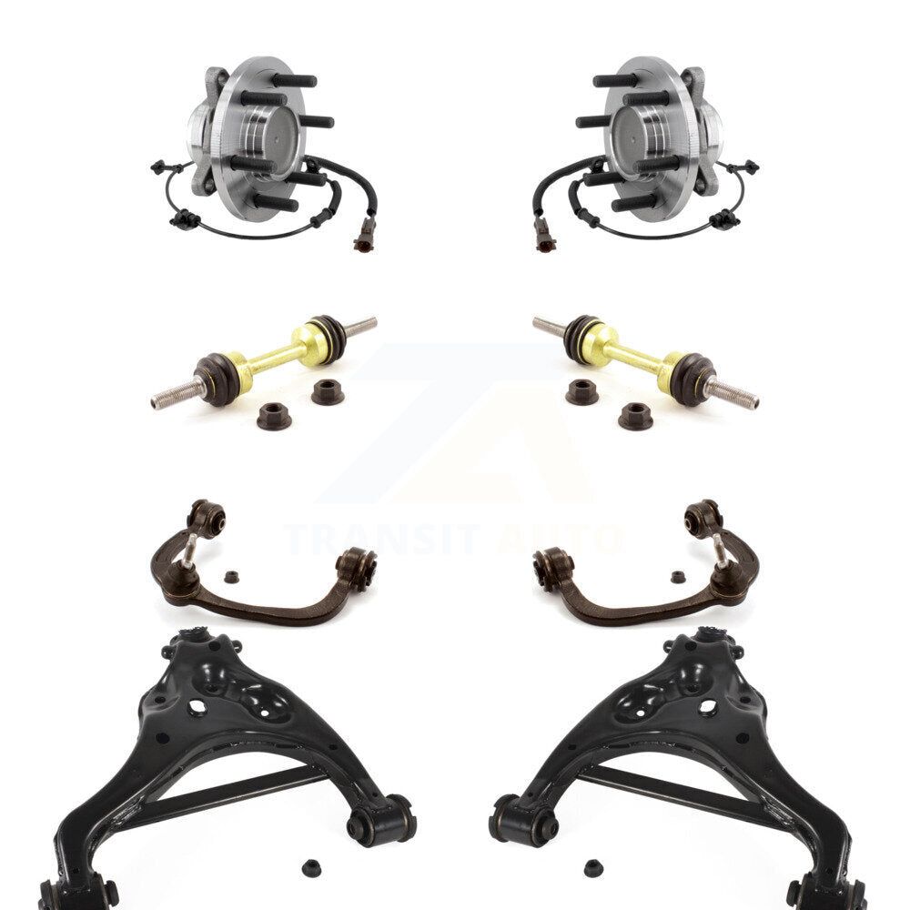 Bearing Lower Upper Control Arm & Link Front Kit (8Pc) For Ford F-150 Expedition