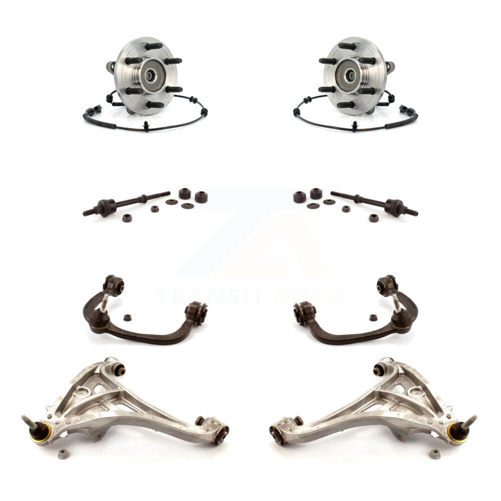 Bearing Lower Upper Control Arm Link Front Kit (8Pc) For Ford F-150 Lincoln Mark
