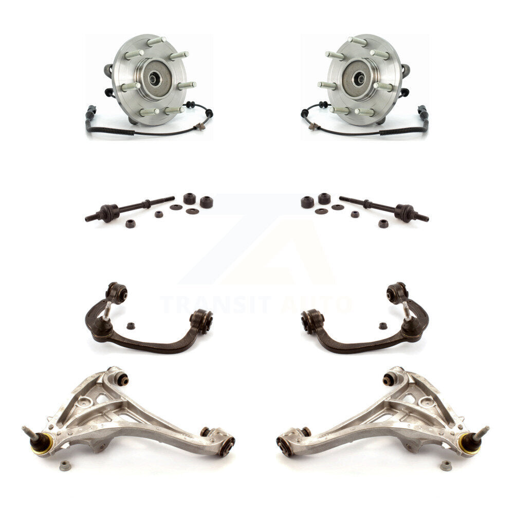 Bearing Lower Upper Control Arm Link Front Kit (8Pc) For Ford F-150 Lincoln Mark