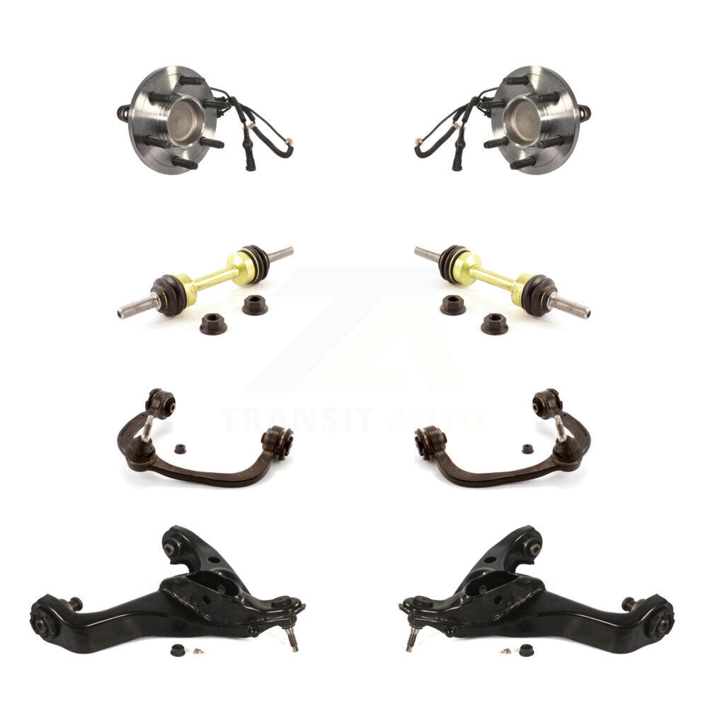 Bearing Lower Upper Control Arm Link Front Kit (8Pc) For Ford Expedition Lincoln
