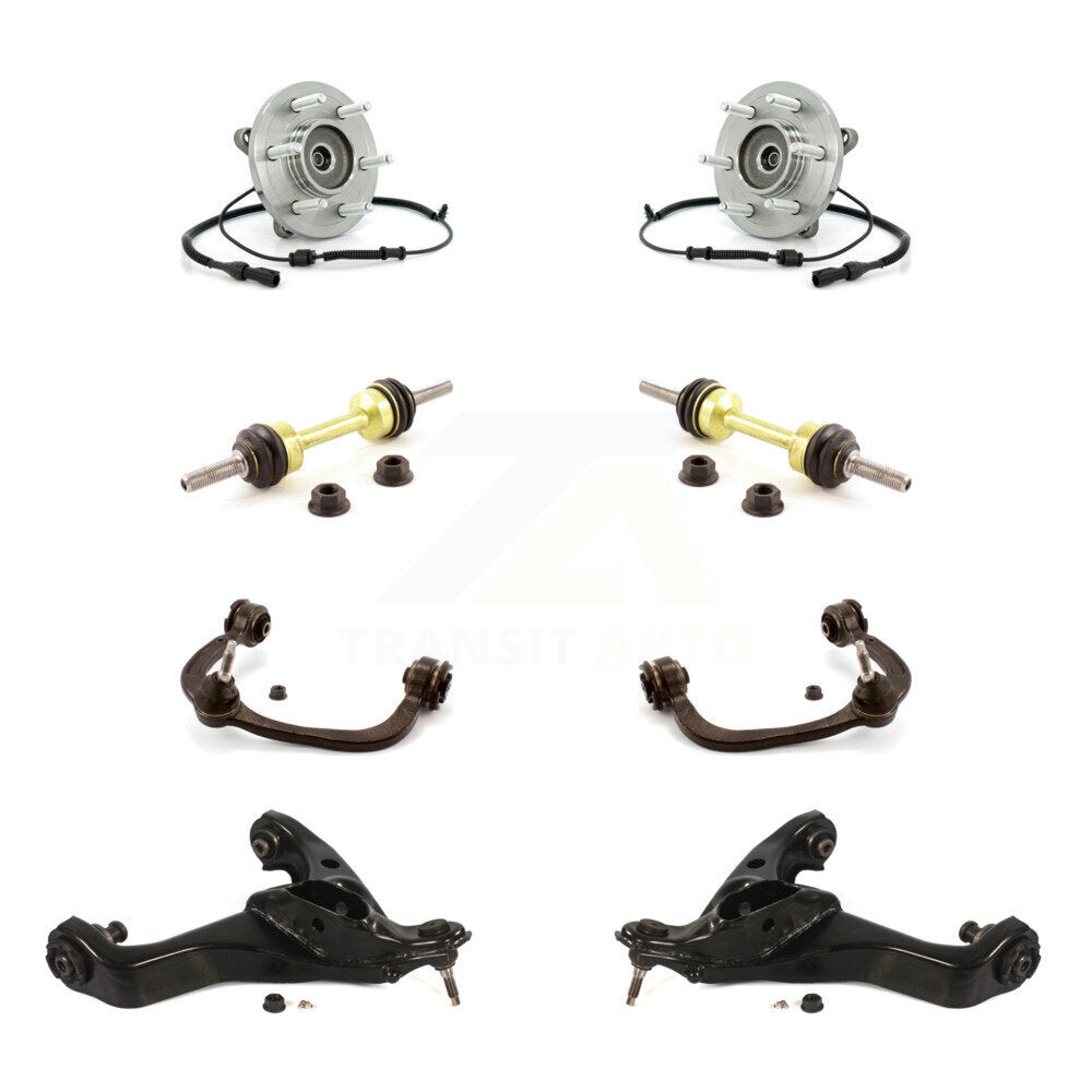 Bearing Lower Upper Control Arm Link Front Kit (8Pc) For Ford Expedition Lincoln