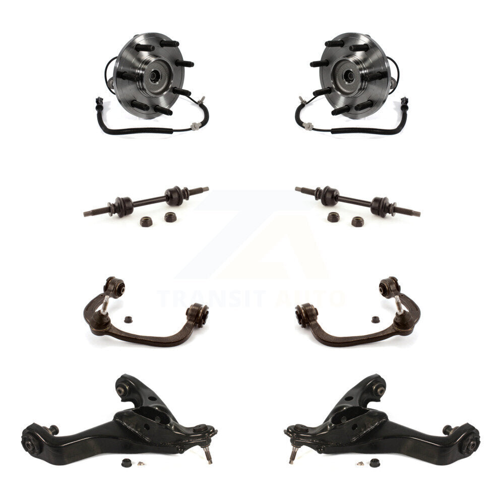 Bearing Lower Upper Control Arm Ball Joint & Link Front Kit (8Pc) For Ford F-150