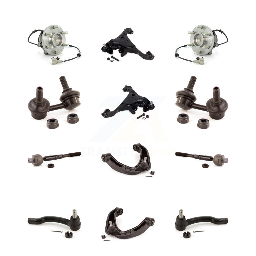 Bearing Lower Upper Control Arm Outer Inner Tie Rod & Link Front Kit For Nissan