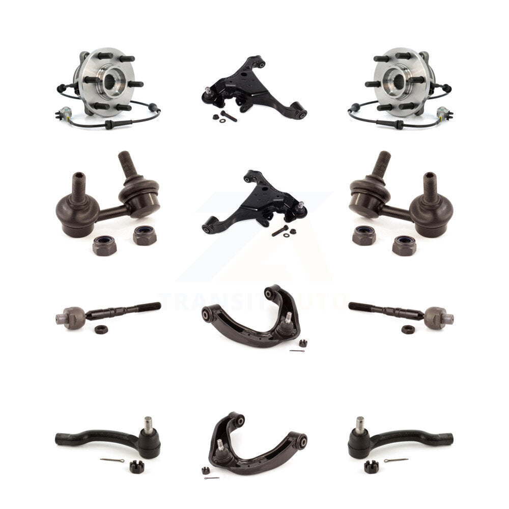Bearing Lower Upper Control Arm Outer Inner Tie Rod & Link Front Kit For Nissan