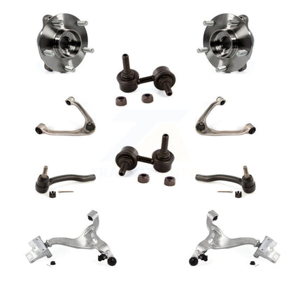 Bearing Lower Upper Control Arm Outer Tie Rod Link Front Kit (10Pc) For INFINITI