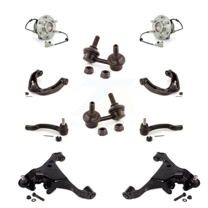 Bearing Lower Upper Control Arm Outer Tie Rod & Link Front Kit (10Pc) For Nissan