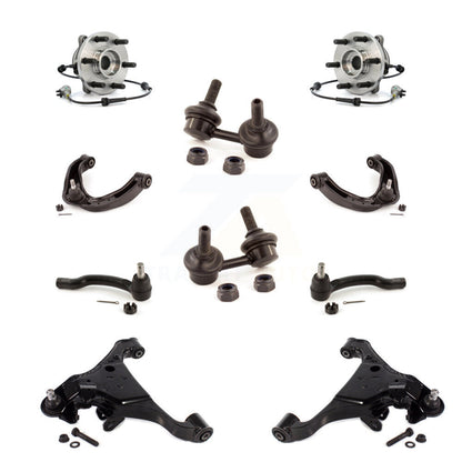 Bearing Lower Upper Control Arm Outer Tie Rod & Link Front Kit (10Pc) For Nissan