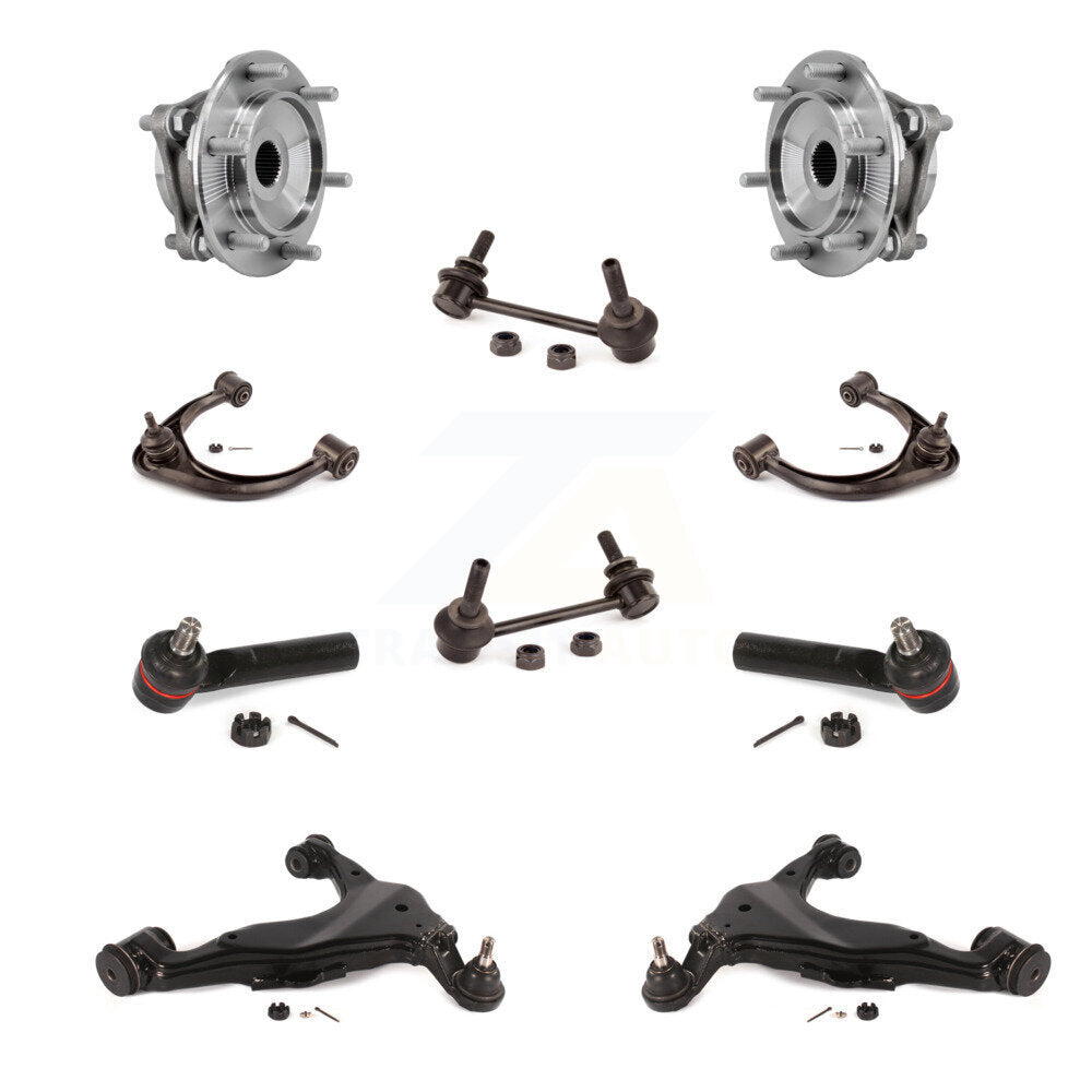 Bearing Lower Upper Control Arm Outer Tie Rod & Link Front Kit (10Pc) For Toyota