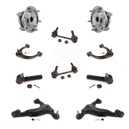 Bearing Lower Upper Control Arm Outer Tie Rod & Link Front Kit (10Pc) For Toyota
