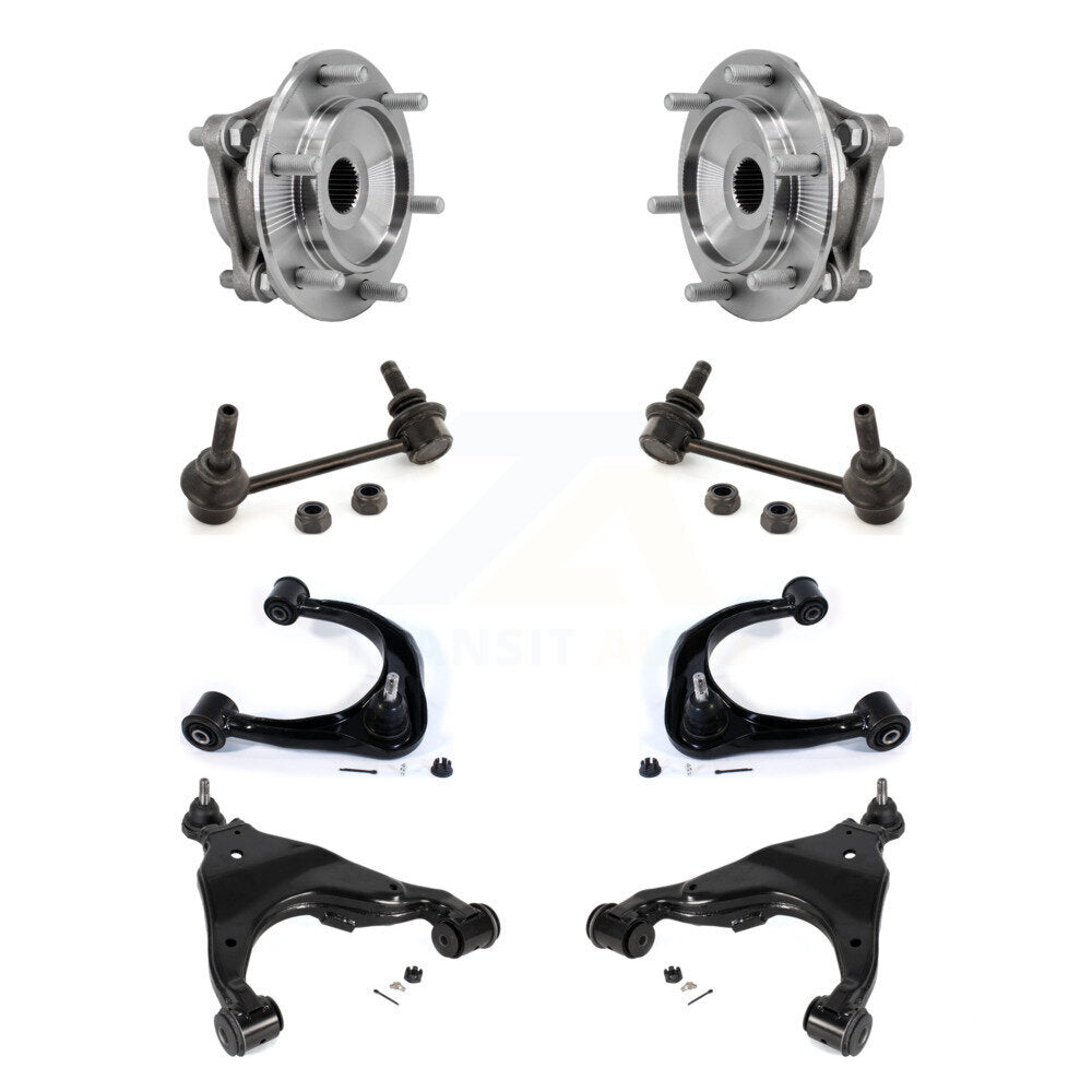 Bearing Lower Upper Control Arm with BJ & Link Front Kit (8Pc) For Toyota Tacoma