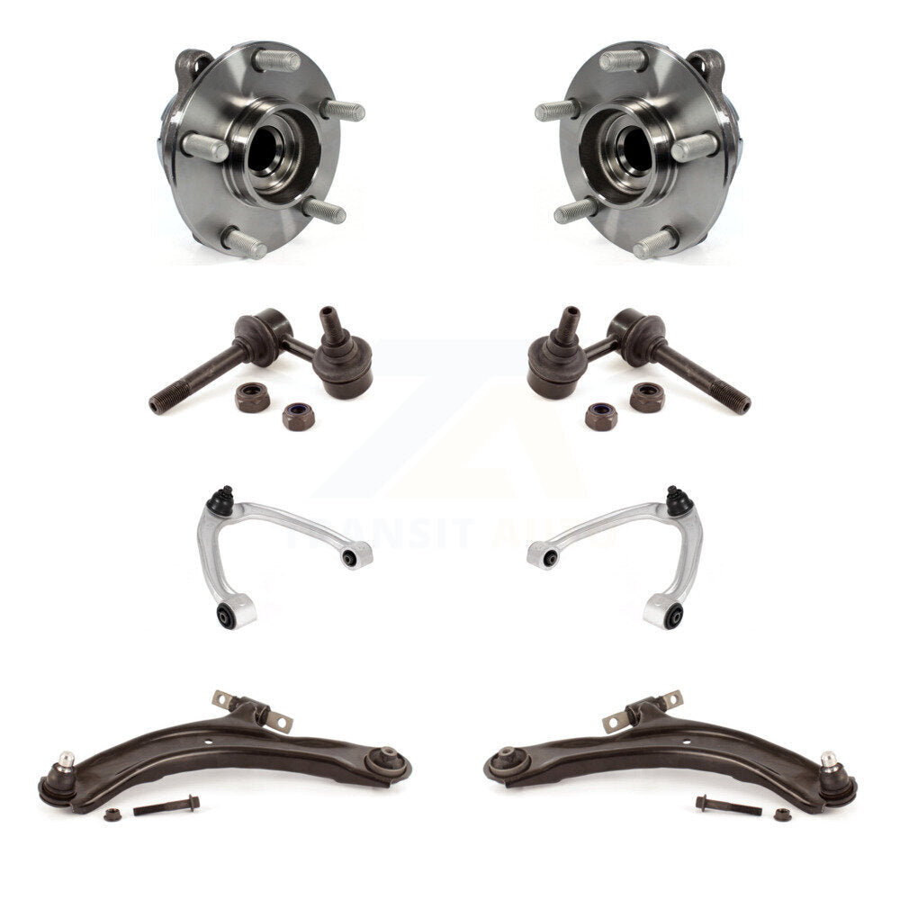 Bearing Lower Upper Control Arm Ball Joint Link Front Kit (8Pc) For Nissan 370Z