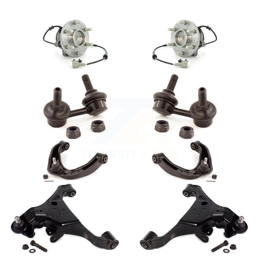 Bearing Lower Upper Control Arm Link Front Kit (8Pc) For Nissan Frontier Xterra