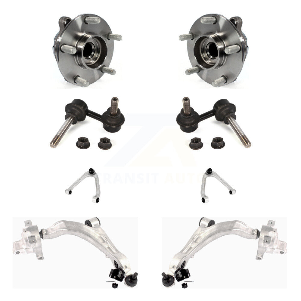 Bearing Lower Upper Control Arm Link Front Kit (8Pc) For INFINITI FX35 QX70 FX37