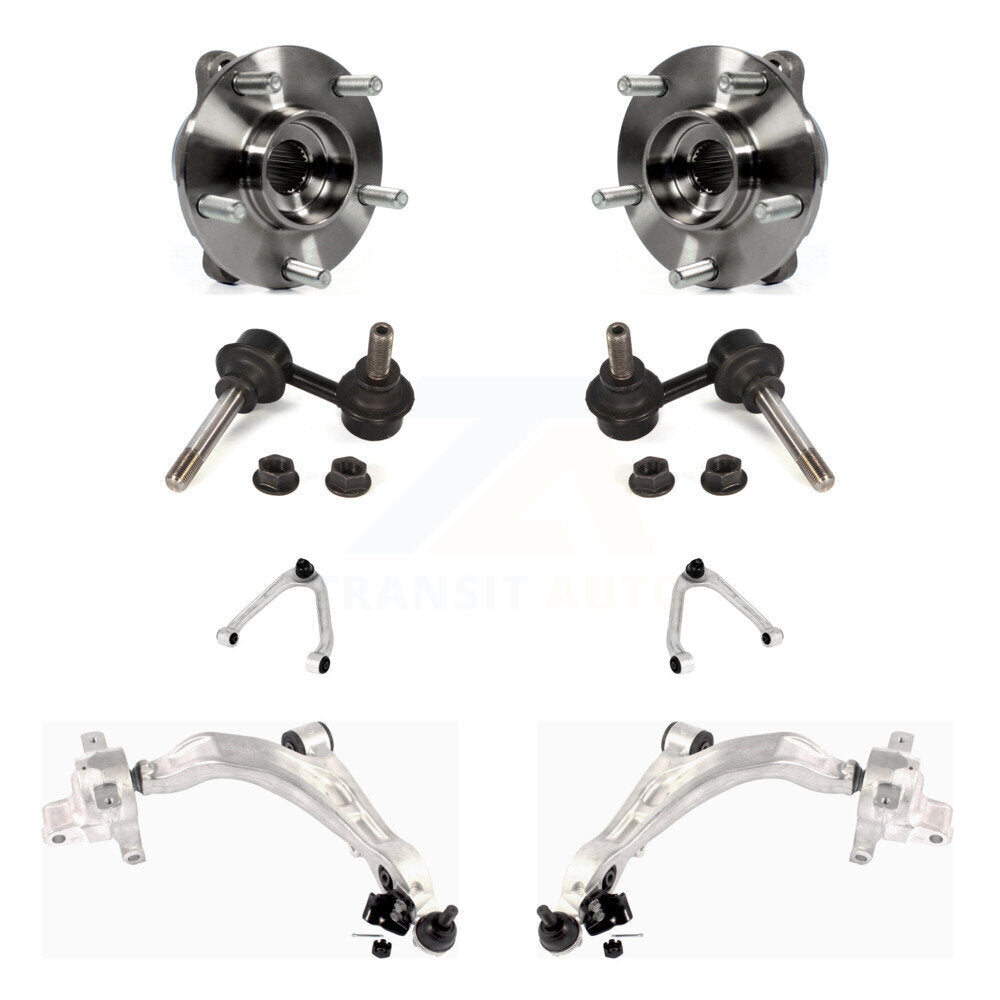 Bearing Lower Upper Control Arm Link Front Kit (8Pc) For INFINITI FX35 QX70 FX50