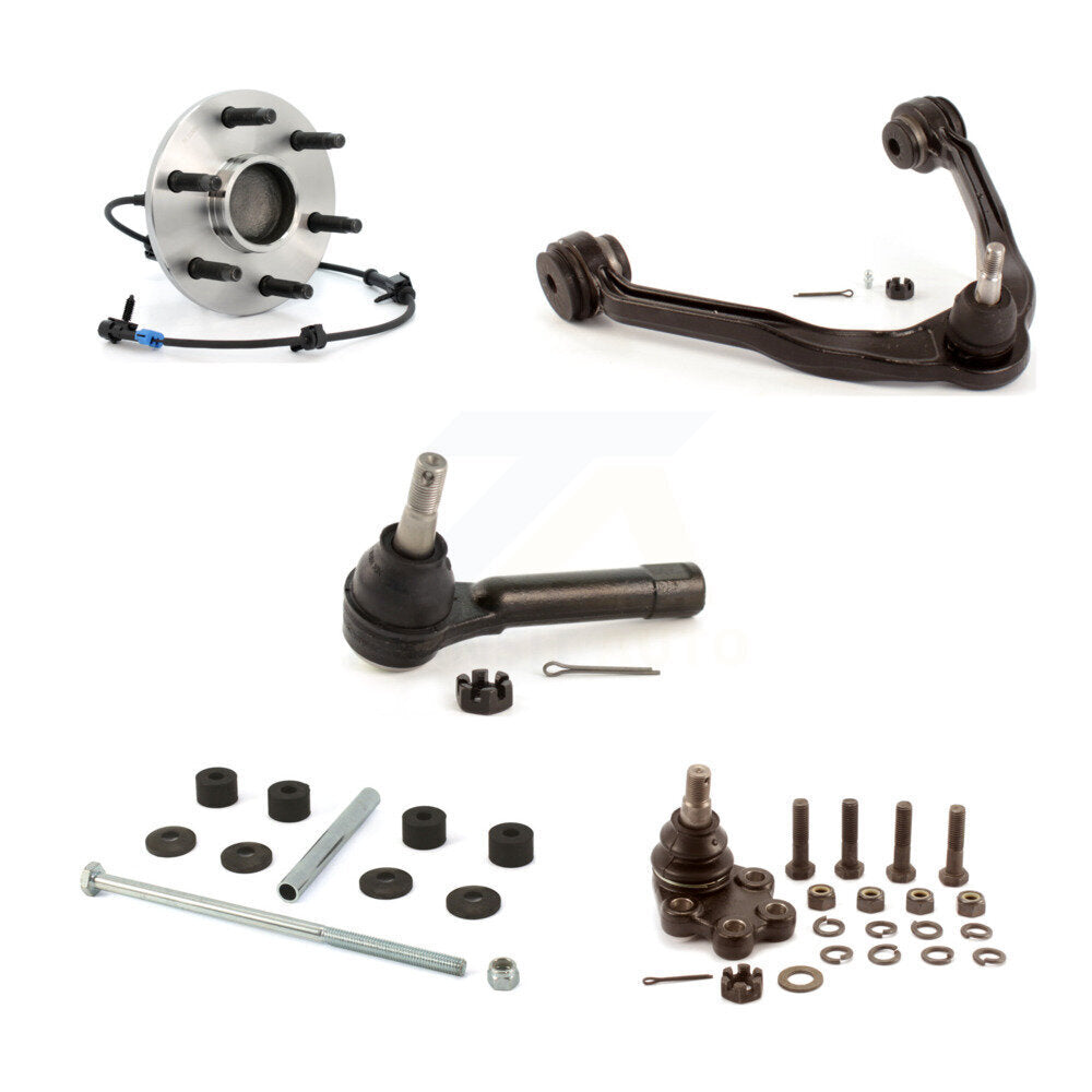 Front Right Bearing Link kit Upper Arm Lower Ball Joint Outer Tie Rod Kit For