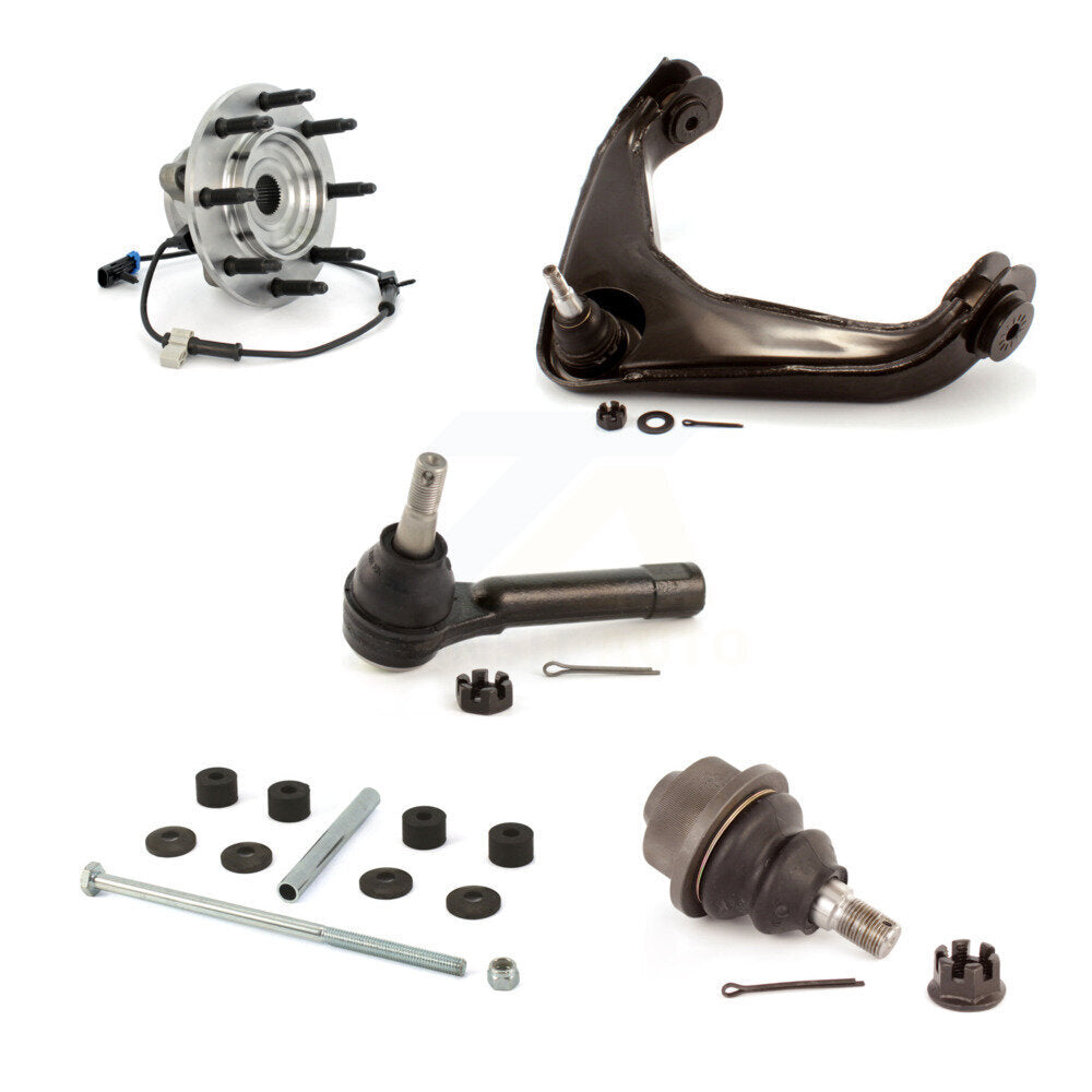 Front Right Bearing Link kit Upper Arm Lower Ball Joint Outer Tie Rod Kit For
