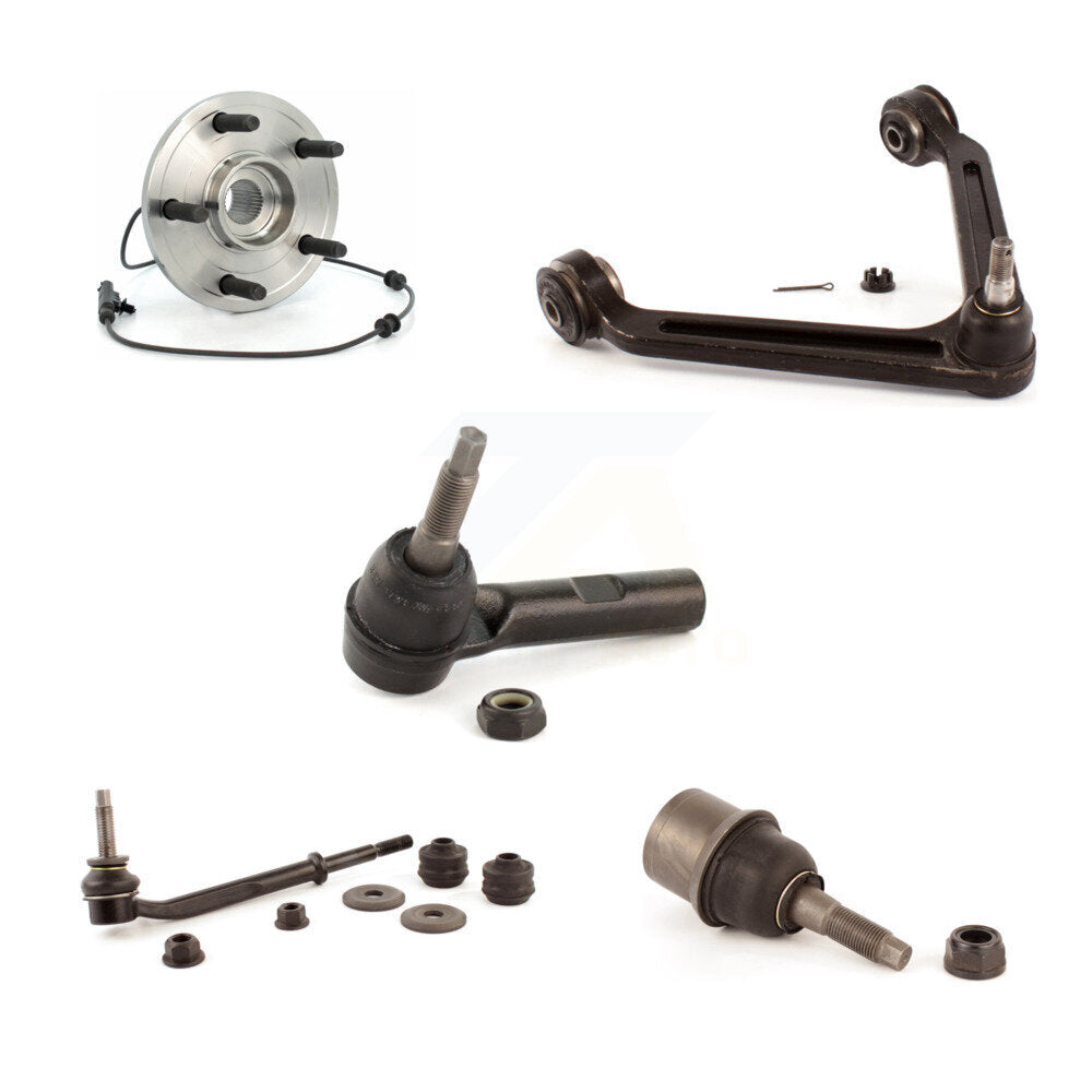 Front Right Bearing Link kit Upper Arm Lower Ball Joint Outer Tie Rod Kit For