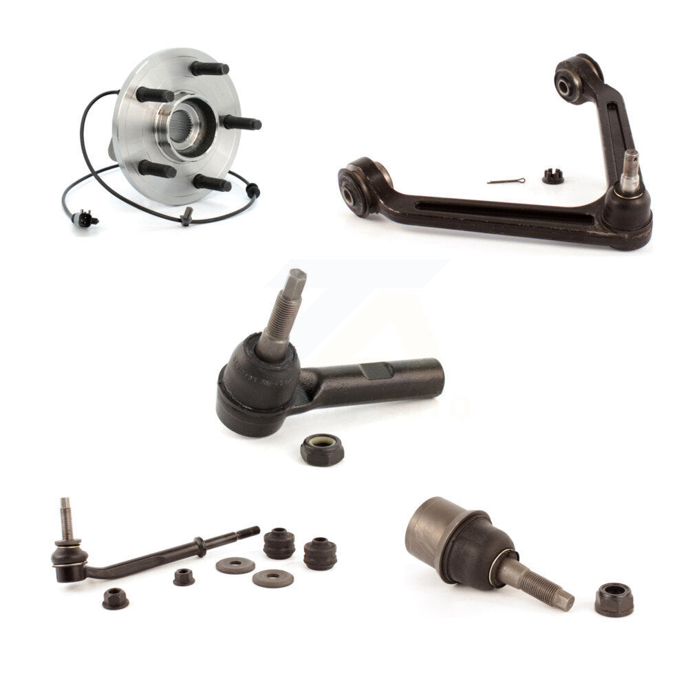 Front Right Bearing Link kit Upper Arm Lower Ball Joint Outer Tie Rod Kit For