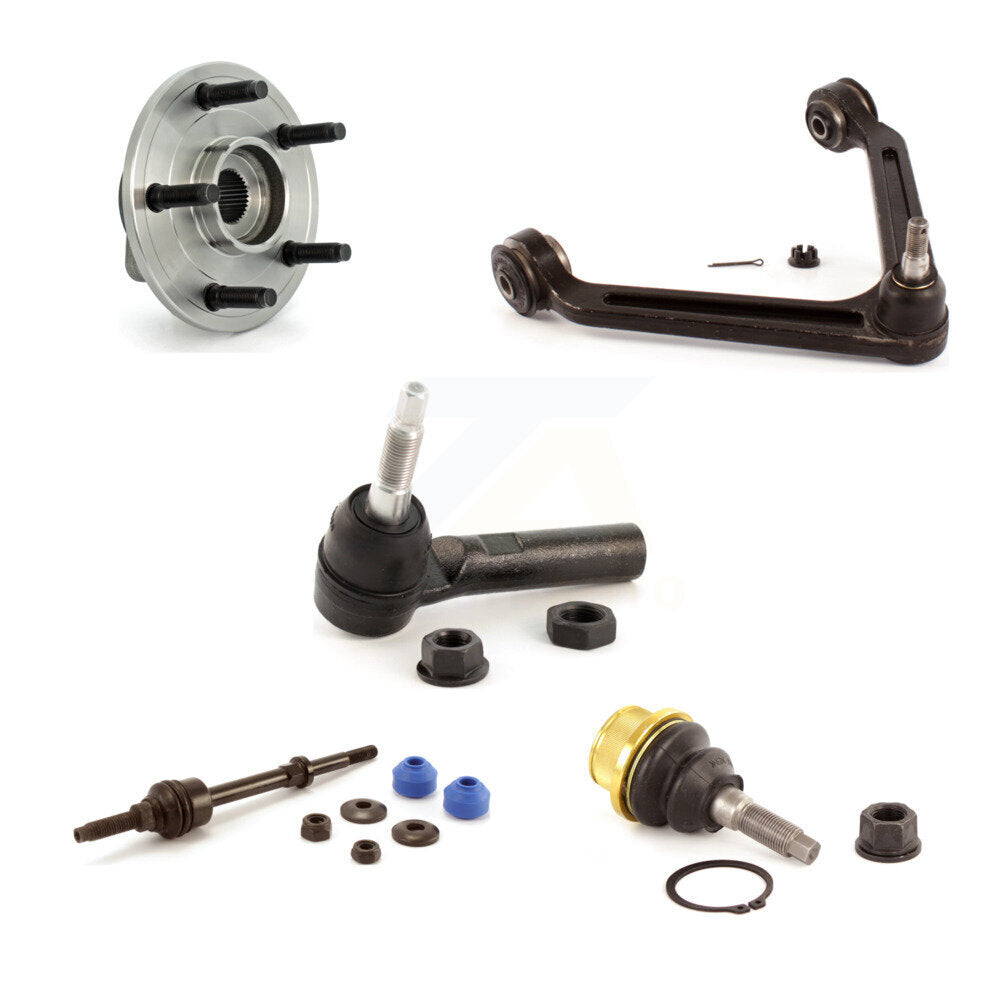 Front Right Bearing Link kit Upper Arm Lower Ball Joint Outer Tie Rod Kit For