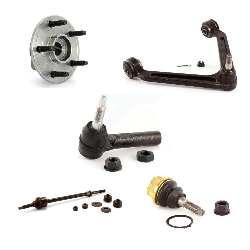 Front Right Bearing Link kit Upper Arm Lower Ball Joint Outer Tie Rod Kit For