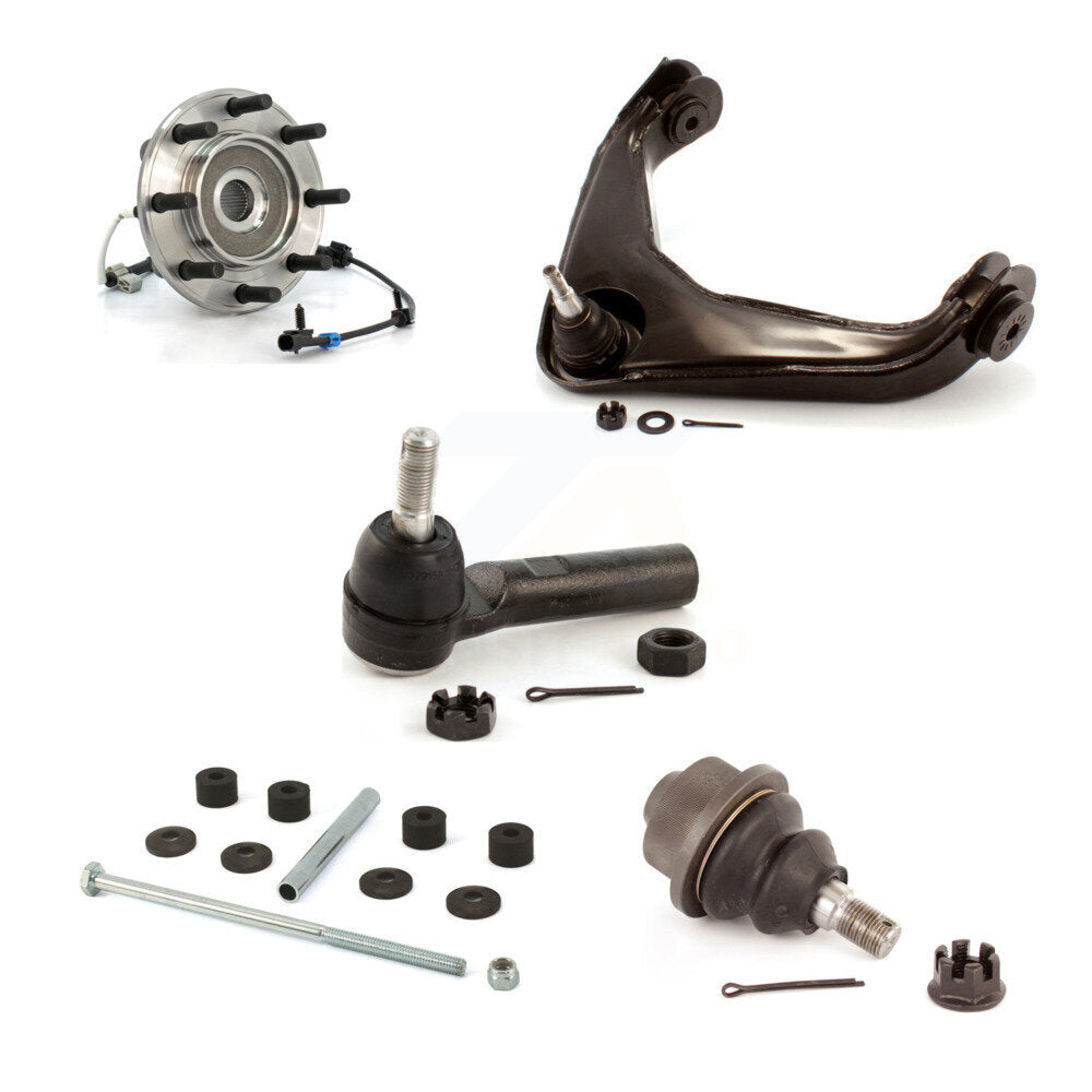 Front Right Bearing Link kit Upper Arm Lower Ball Joint Outer Tie Rod Kit For