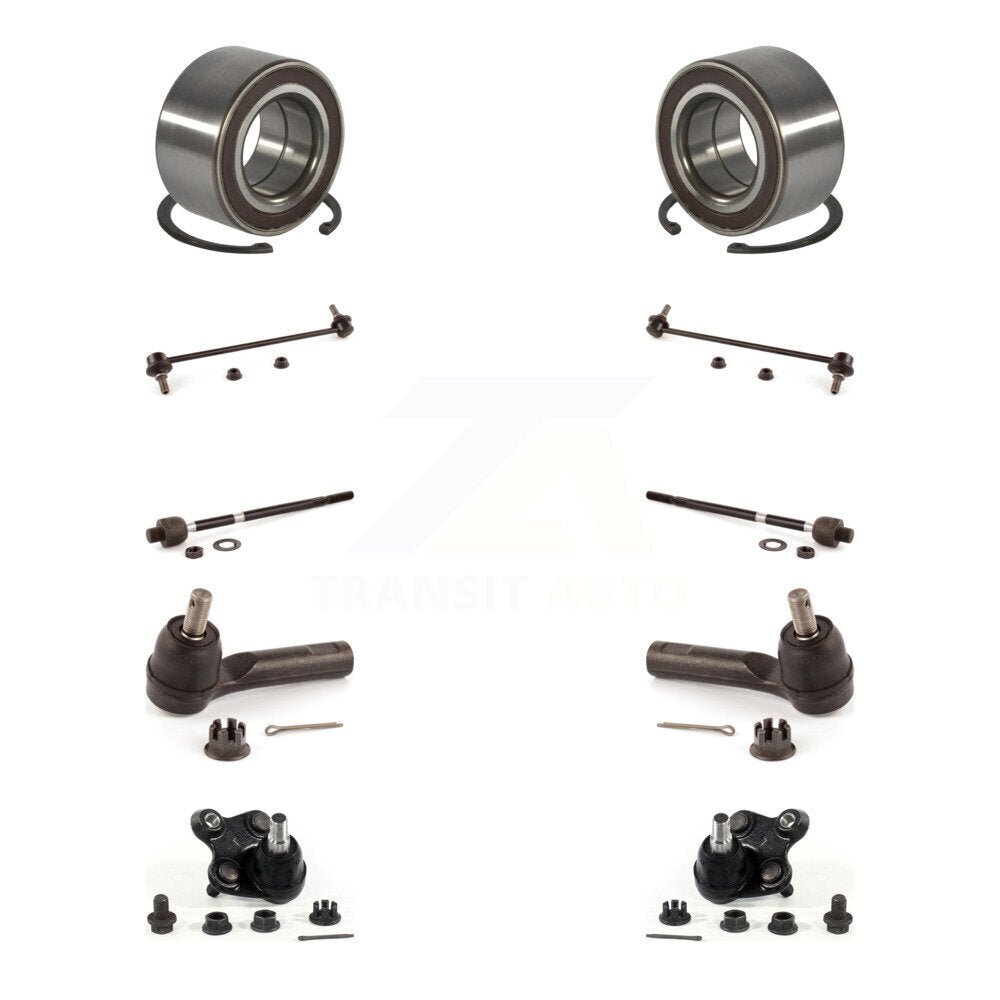 Wheel Bearing Lower Ball Joint Outer Inner Tie Rod Link Front Kit For Honda CR-V