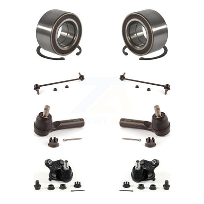 Wheel Bearing Lower Ball Joint Outer Tie Rod Link Front Kit (8Pc) For Honda CR-V