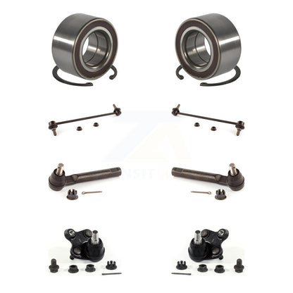 Wheel Bearing Lower Ball Joint Outer Tie Rod Link Front Kit (8Pc) For Honda CR-V