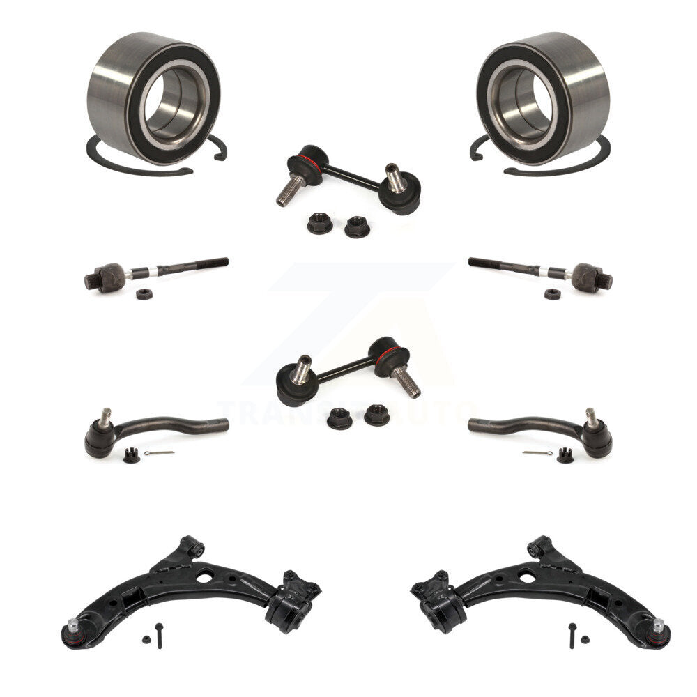 Bearing Lower Control Arm Outer Inner Tie Rod End Link Front Kit For Mazda CX-9