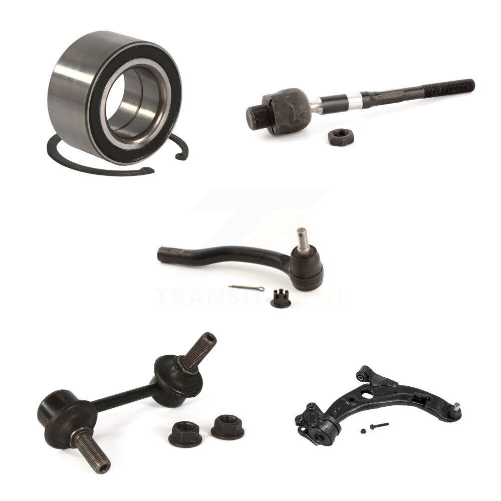 Bearing Link kit Lower Control Arm With Ball Joint Outer Inner Tie Rod Front Right Kit For